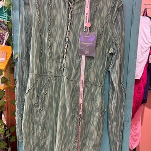 House of CB Green Bodycon Long Sleeve Dress